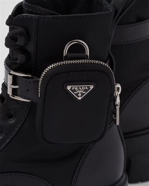 prada leather boots with pouch|prada boots with pouch dhgate.